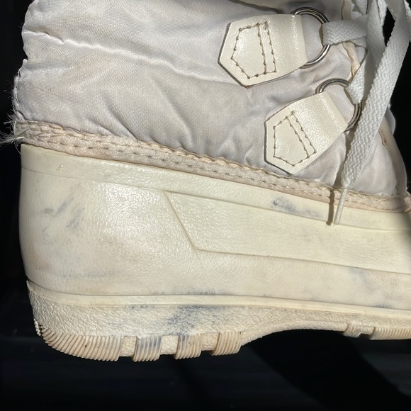 Vintage Ivory Sorel Snowboots size 7 - Picture 9 of 10